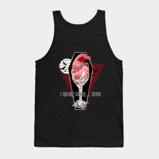 I never Drink Wine, Great Wave of Blood, Dracula Vintage, Under the Bloody Wave off Kanagawa, Vampire Gothic Cup, Tank Top